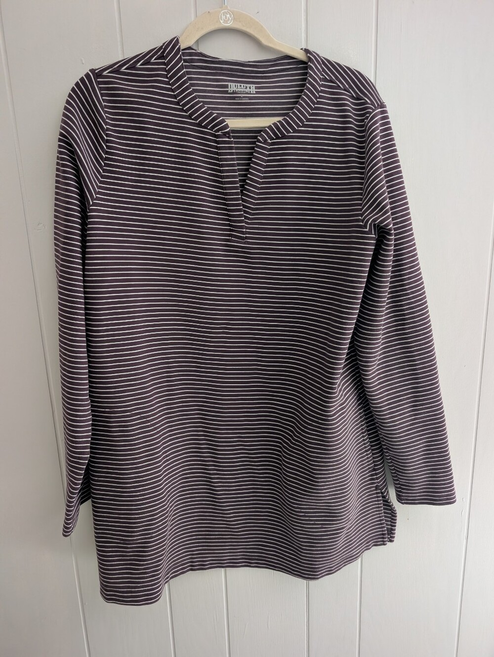 Duluth Elderberry Stripe Ponte Pro Tunic